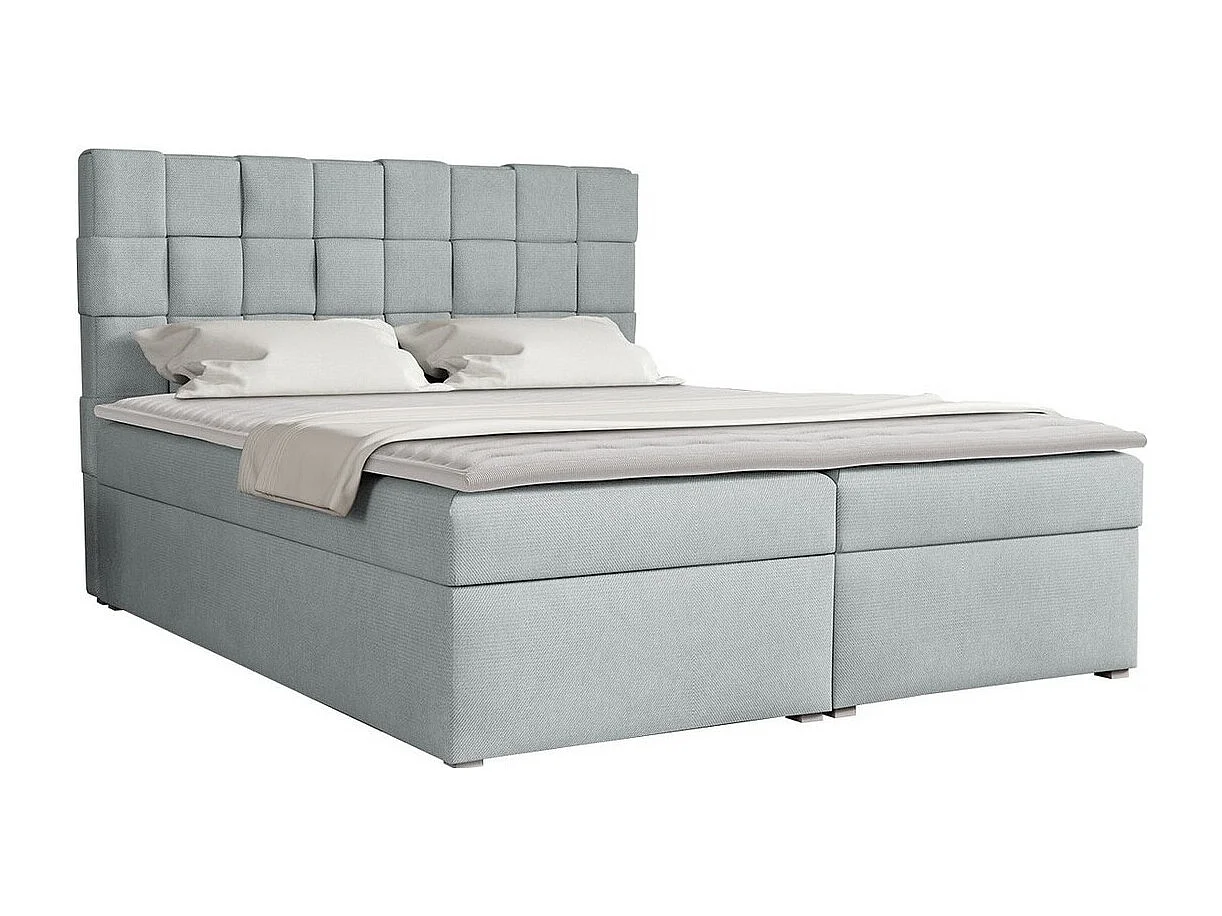 Cama continental Pomona 117, Continental, Cinzento, Tecido, 18x22x12cm