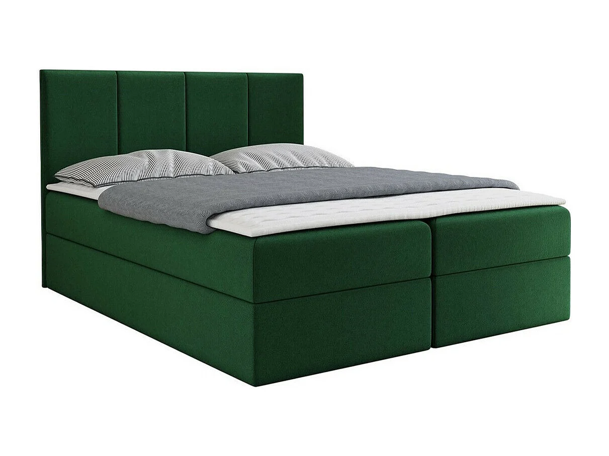 Cama continental Baltimore 147, Continental, Doble, Verde, 160x200, Tapiz, Somieres,