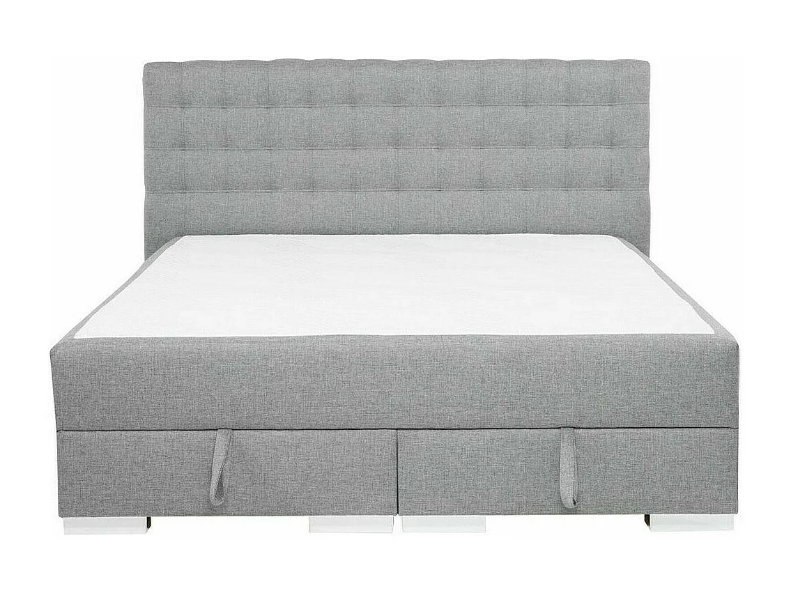 Cama continental Florence 108, Continental, Doble, Gris, 180x200, Tapiz, Somieres, 180cm