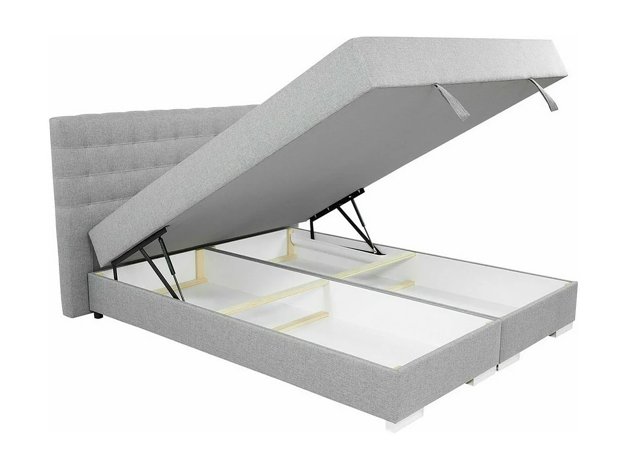 Cama continental Florence 108, Continental, Doble, Gris, 180x200, Tapiz, Somieres, 180cm