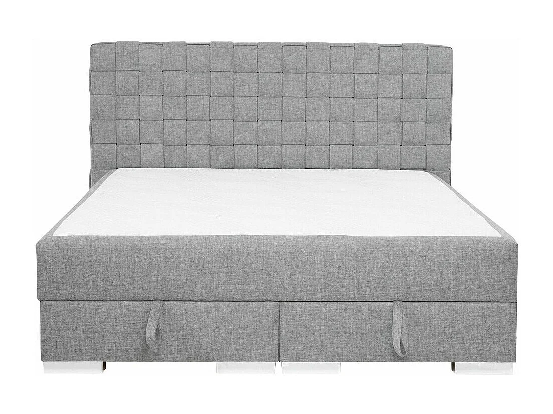 Letto continentale Florence 109, Doppio, Continentale, Grigio, 140x200, Arazzo, 140x214cm