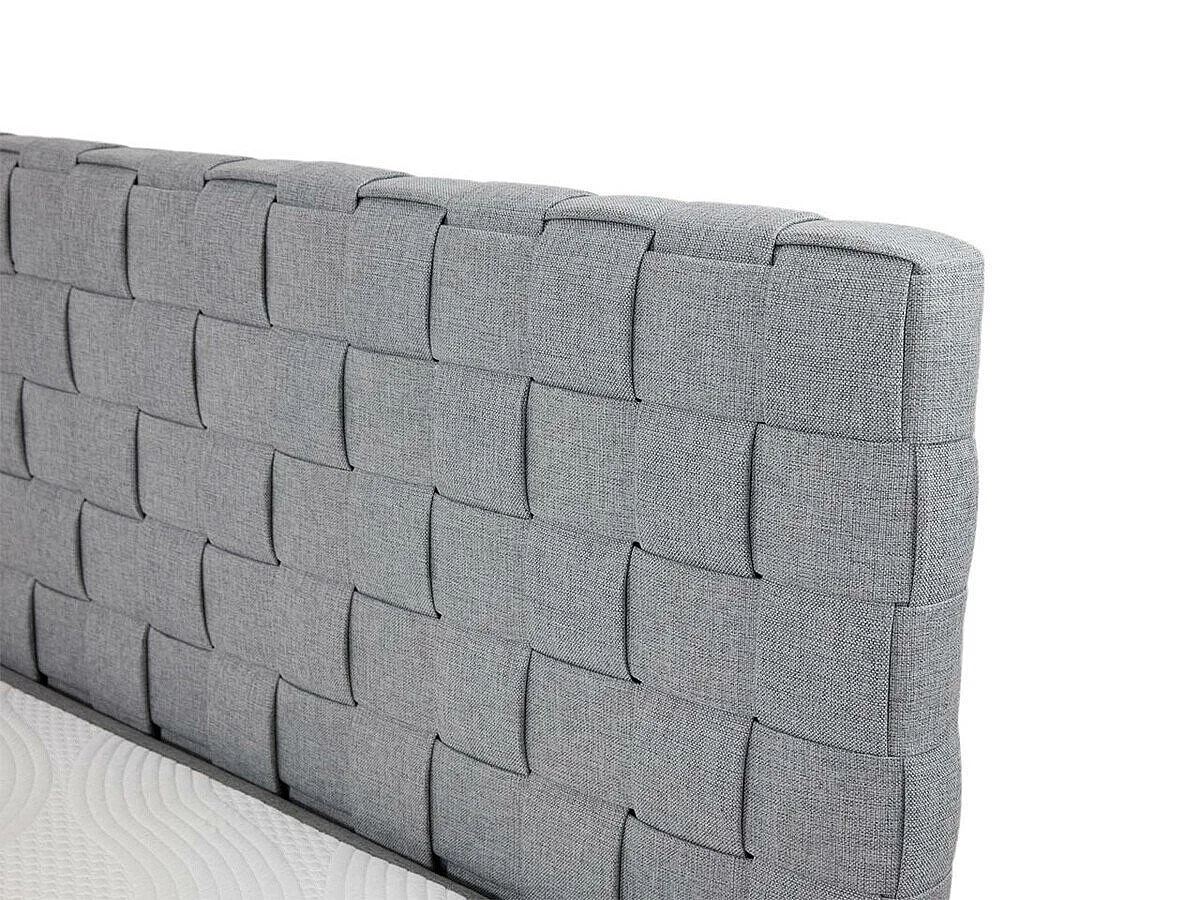 Letto continentale Florence 109, Doppio, Continentale, Grigio, 140x200, Arazzo, 140x214cm