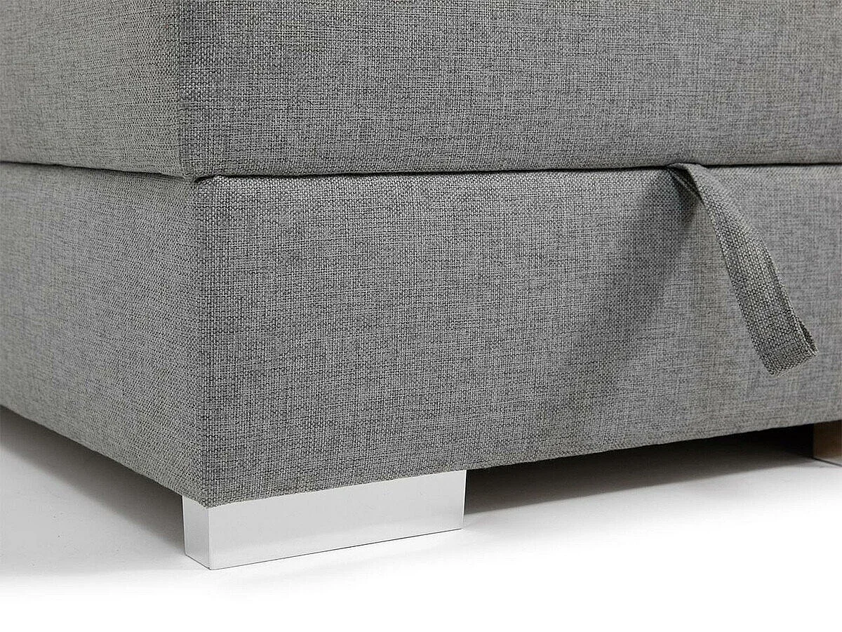 Letto continentale Florence 109, Doppio, Continentale, Grigio, 140x200, Arazzo, 140x214cm