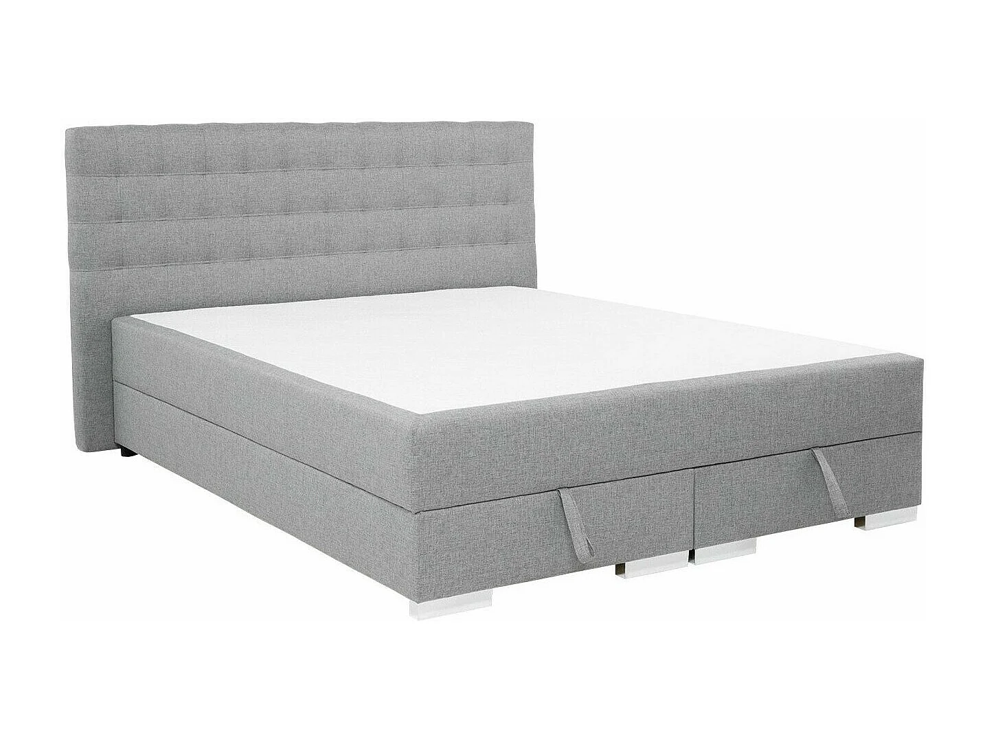 Cama continental Florence 108, Continental, Doble, Gris, 140x200, Tapiz, Somieres, 140cm