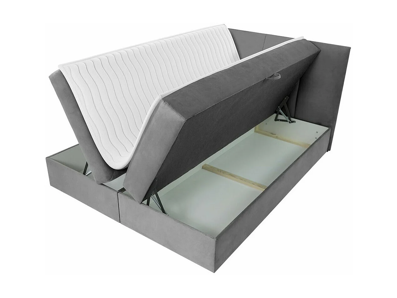 Cama continental Baltimore 147, Continental, Doble, Negro, 140x200, Tapiz, Somieres,