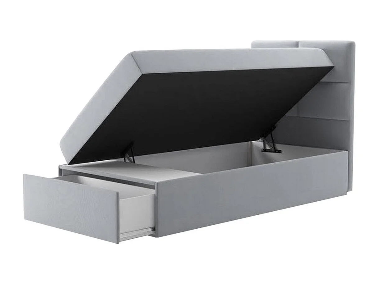 Cama continental Eugene 100, Individuales, Continental, Negro, 100x200, Tapiz, Somieres,