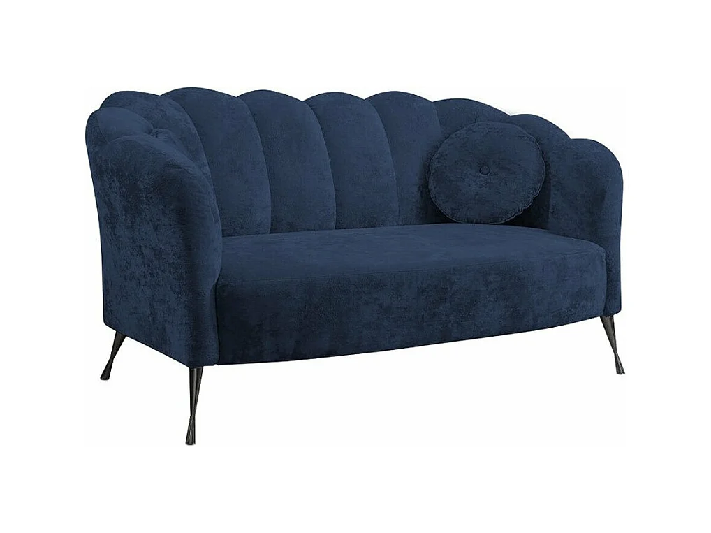 Sofá Providence 151, Azul, 155x83x78cm, Tapiz, Patas: Metal