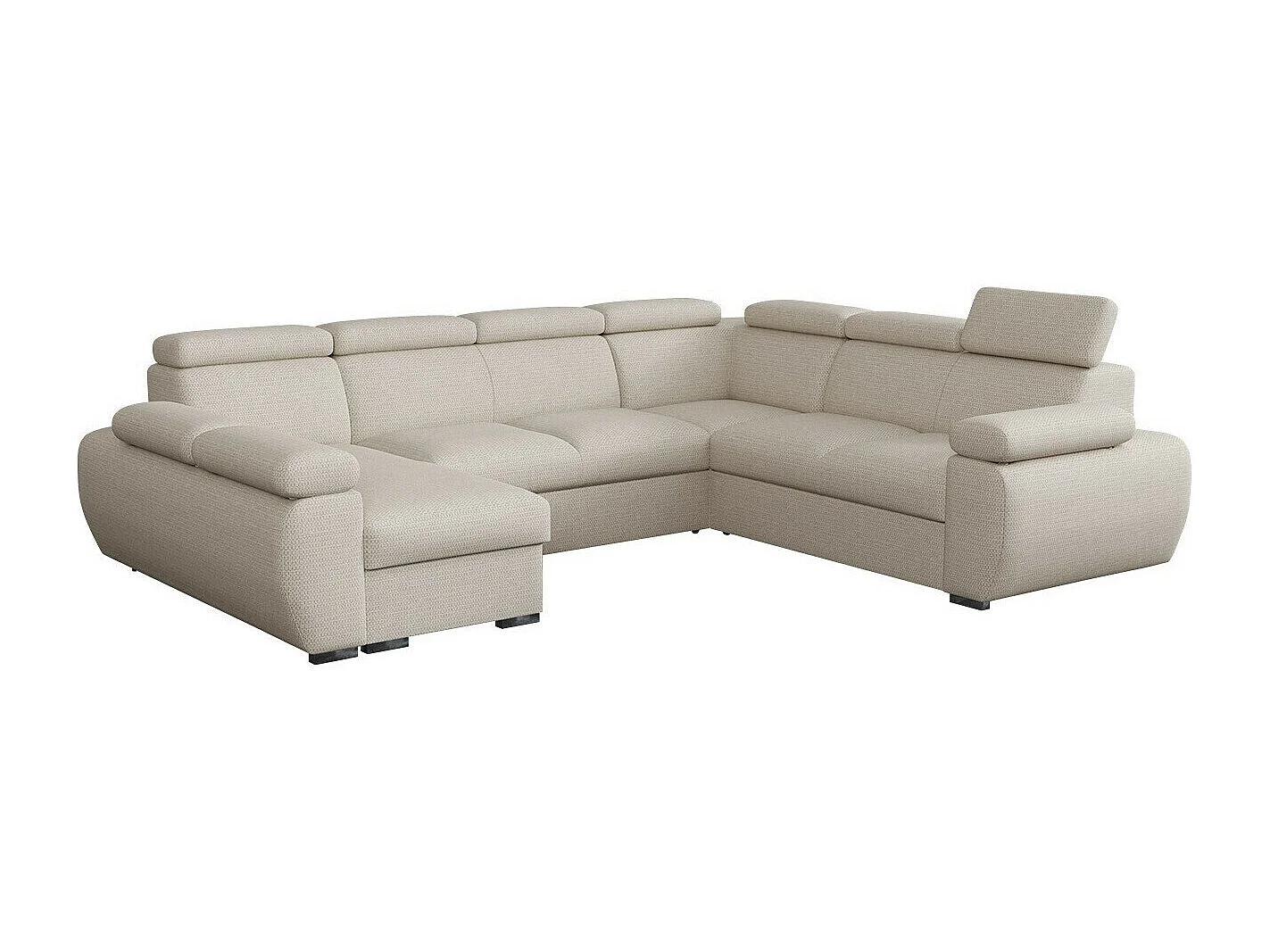 Sofá rinconero Columbus 214, De color marrón claro, Función de descanso, Almacenaje, 85cm