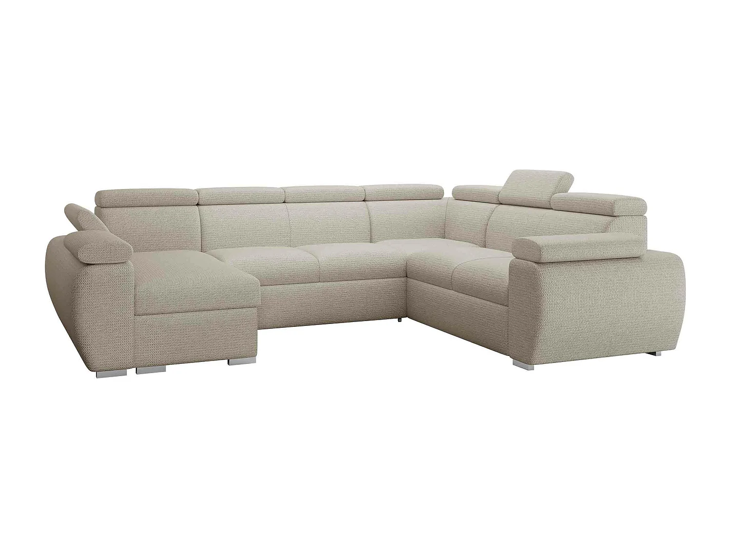 Canapé d'angle Columbus 214, Crème, Disponible, 325x260x85cm