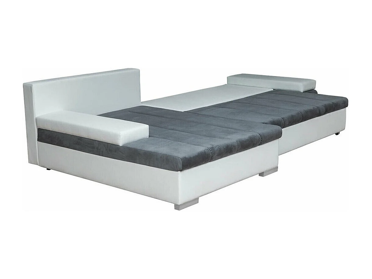 Sofá rinconero Comfivo 169, De color marrón claro, Función de descanso, Almacenaje, 310cm