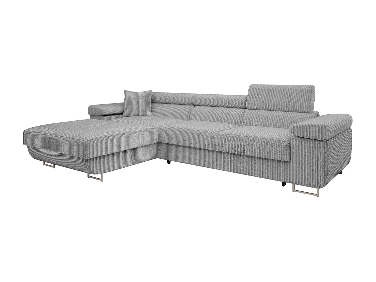 Divano angolare Comfivo Eliferu 102, Grigio, Con, 280x170x70cm