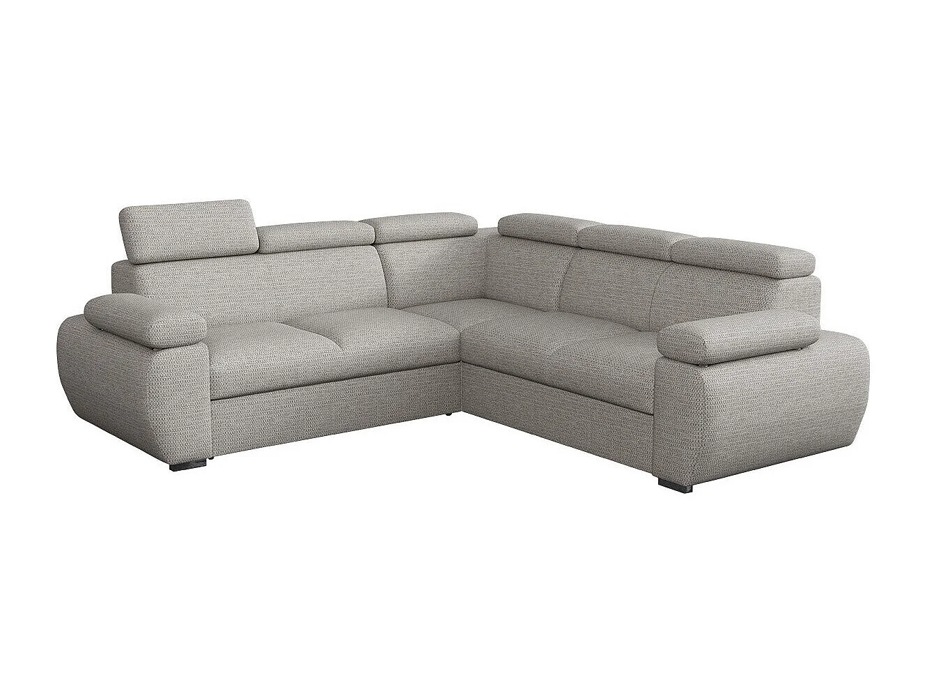 Sofá rinconero Columbus 215, Gris, Función de descanso, Almacenaje, 260x260x85cm