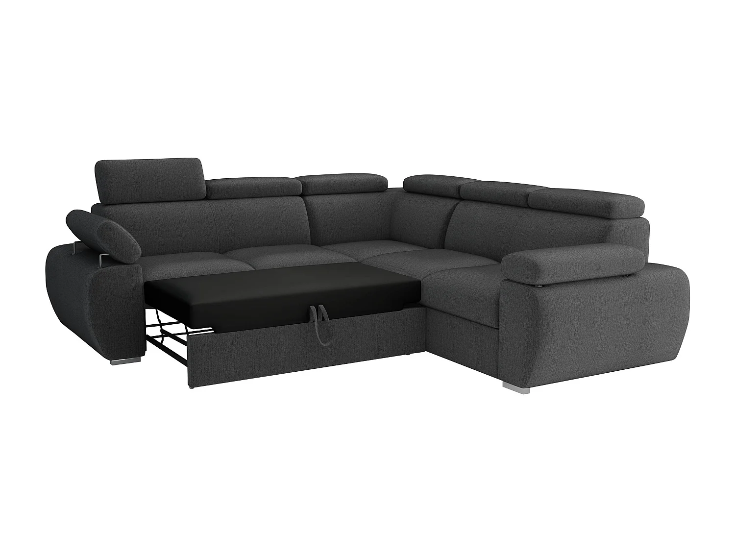 Sofá rinconero Columbus 215, Marrón, Función de descanso, Almacenaje, 260x260x85cm