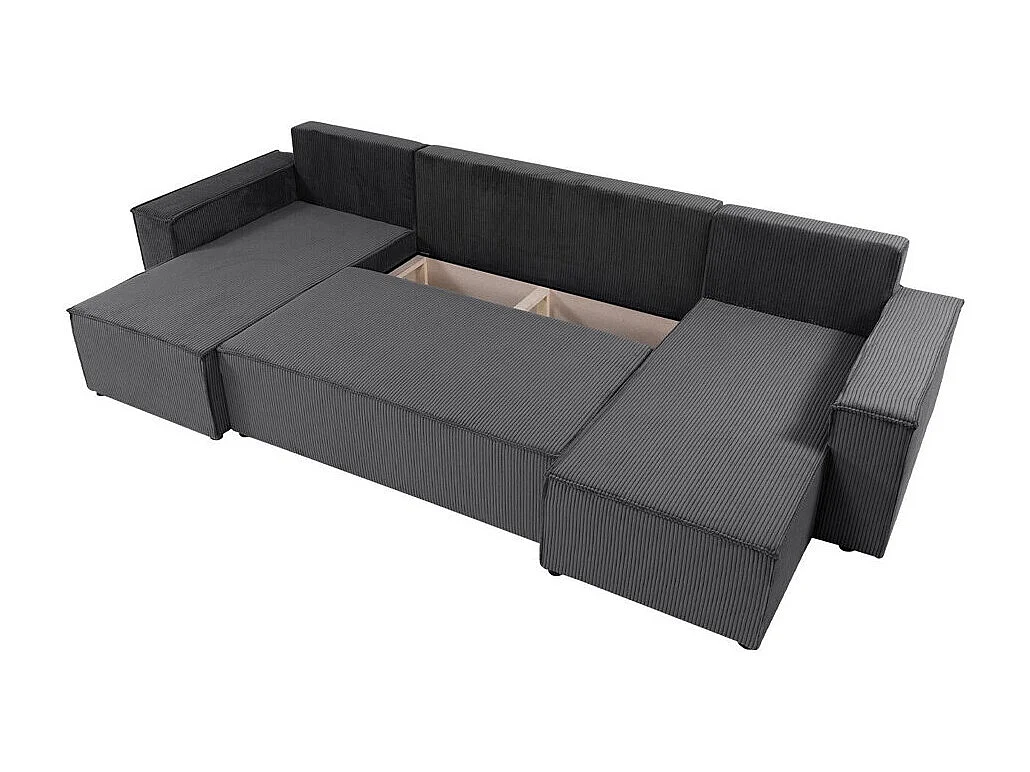 Sofá de canto Shelton 101, Rosé, Funcionalidade de dormir, 31x15x8cm