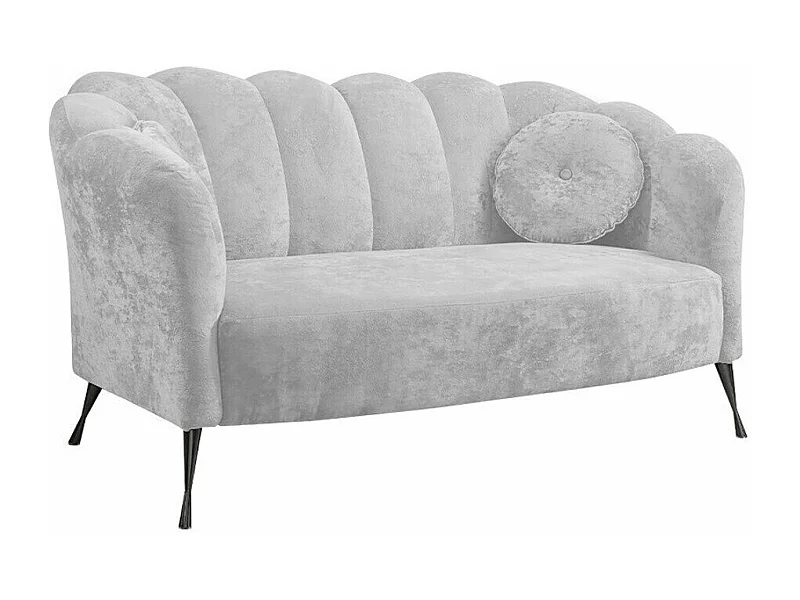 Sofá Providence 151, Gris, 155x83x78cm, Tapiz, Patas: Metal