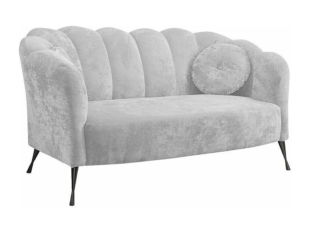 Sofá Providence 151, Gris, 155x83x78cm, Tapiz, Patas: Metal