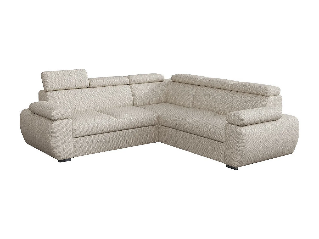 Sofá de canto Columbus 215, Castanho claro, Funcionalidade de dormir