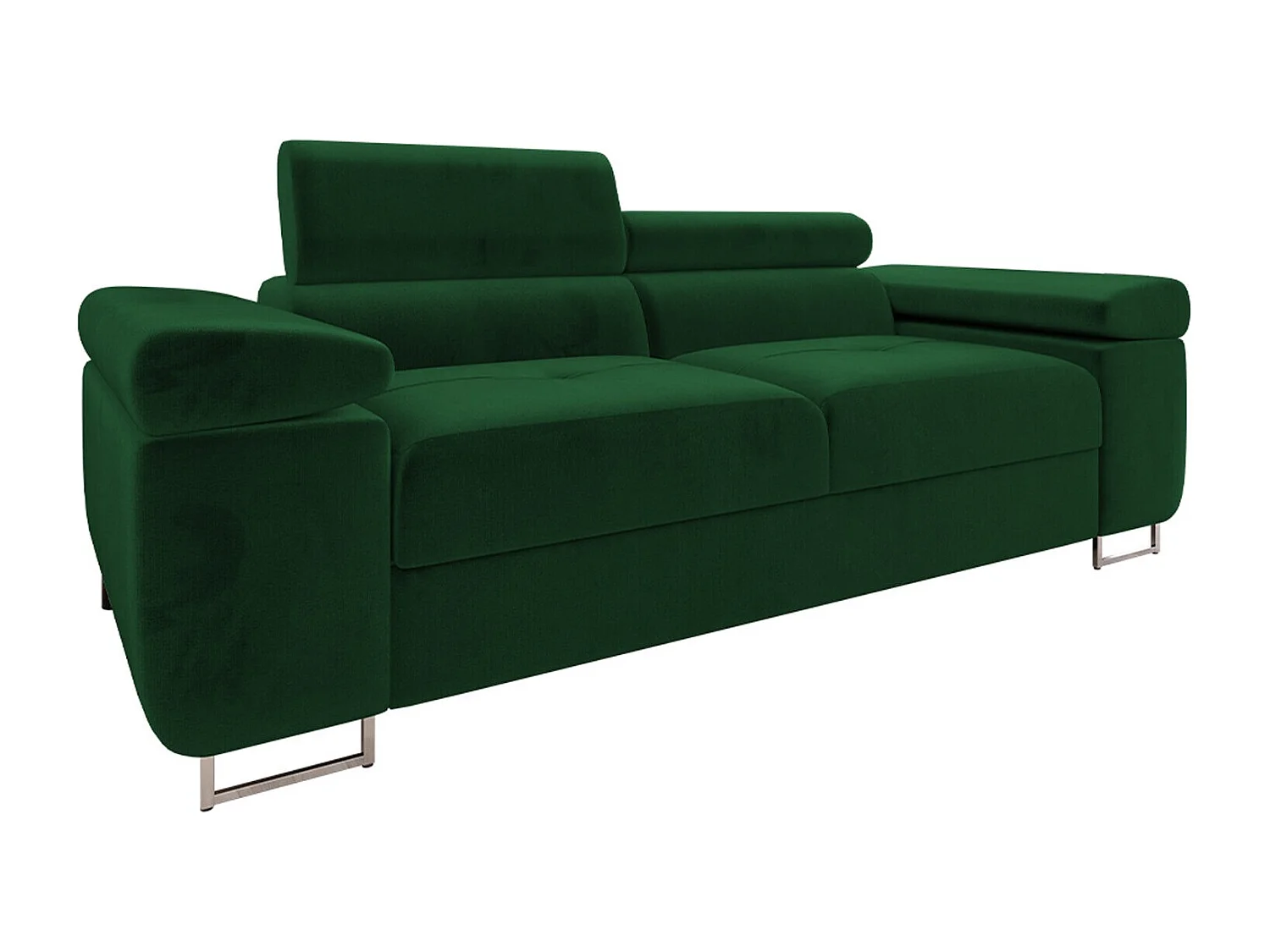 Sofá Comfivo Eliferu 105, Verde, 198x102x70cm, Tapiz, Patas: Metal