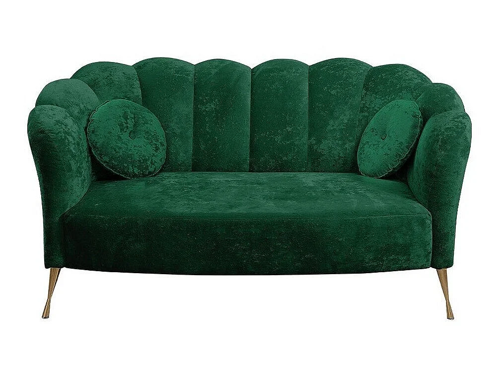Sofá Providence 151, Función de descanso, Almacenaje, Verde, 16x8x8cm