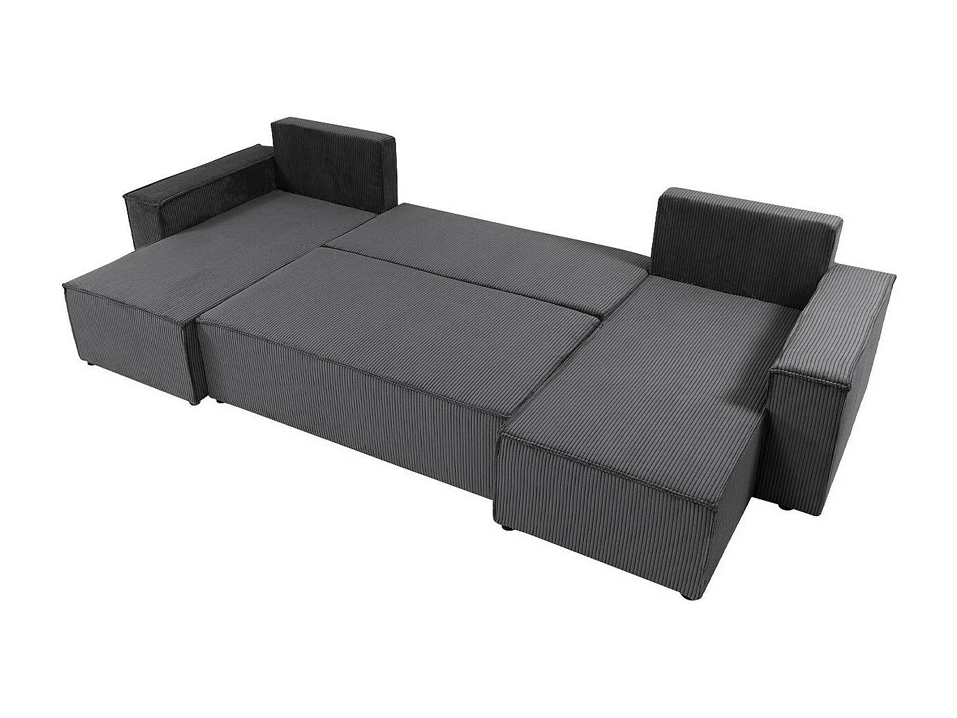 Canapé d'angle Shelton 101, Bleu, Disponible, 312x145x82cm