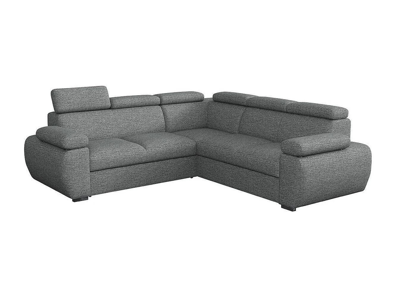 Sofá rinconero Columbus 215, Gris, Función de descanso, Almacenaje, 260x260x85cm