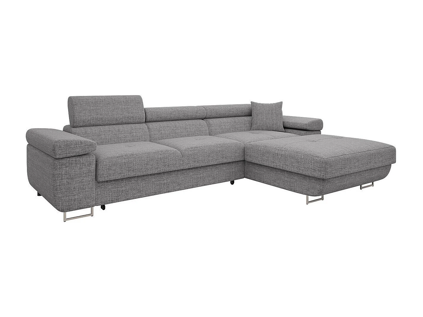 Canapé d'angle Comfivo Vinetum II, Gris clair, Disponible, 280x170x70cm