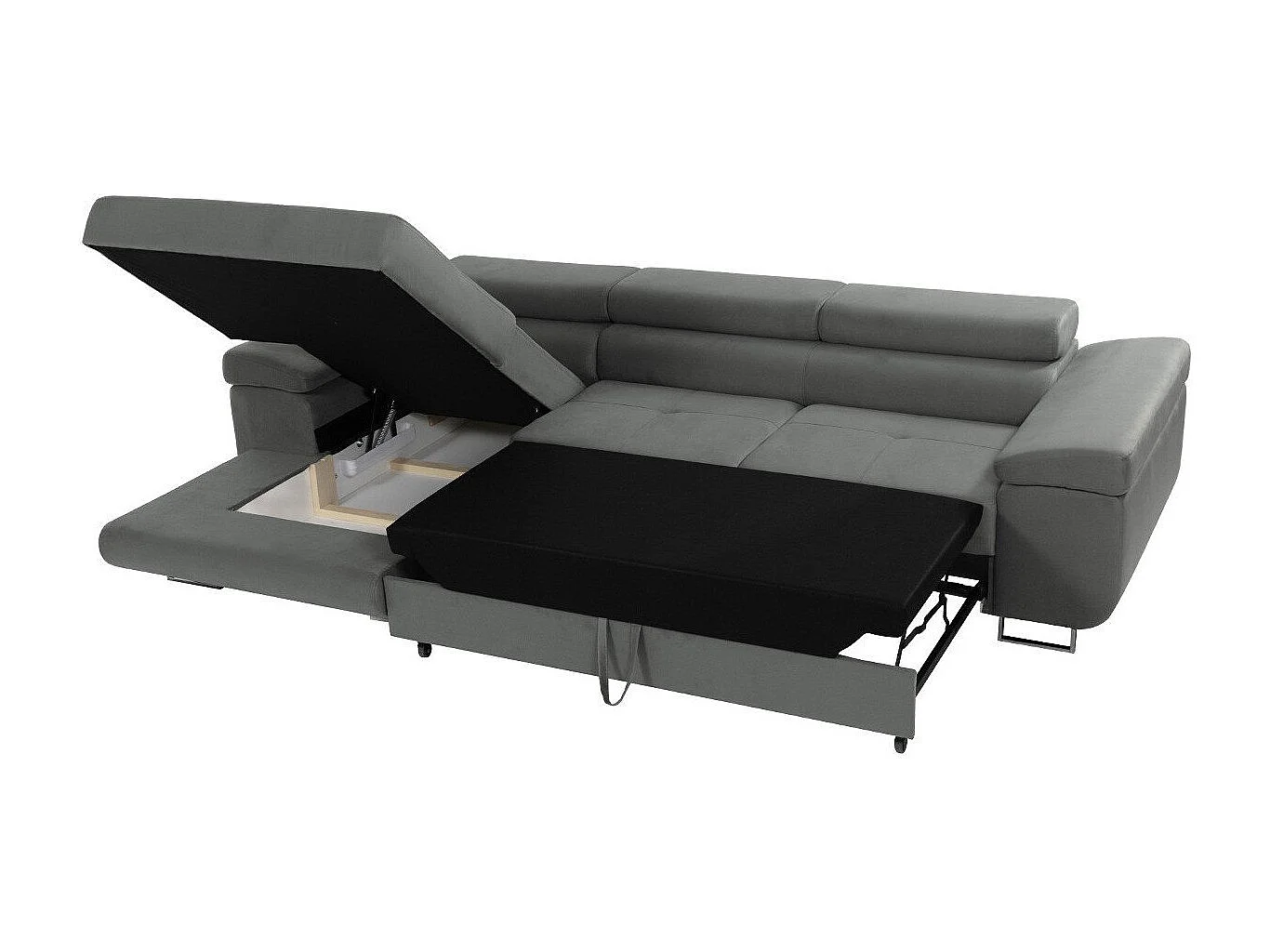 Canapé d'angle Comfivo Vinetum II, Marron, Disponible, 280x170x70cm