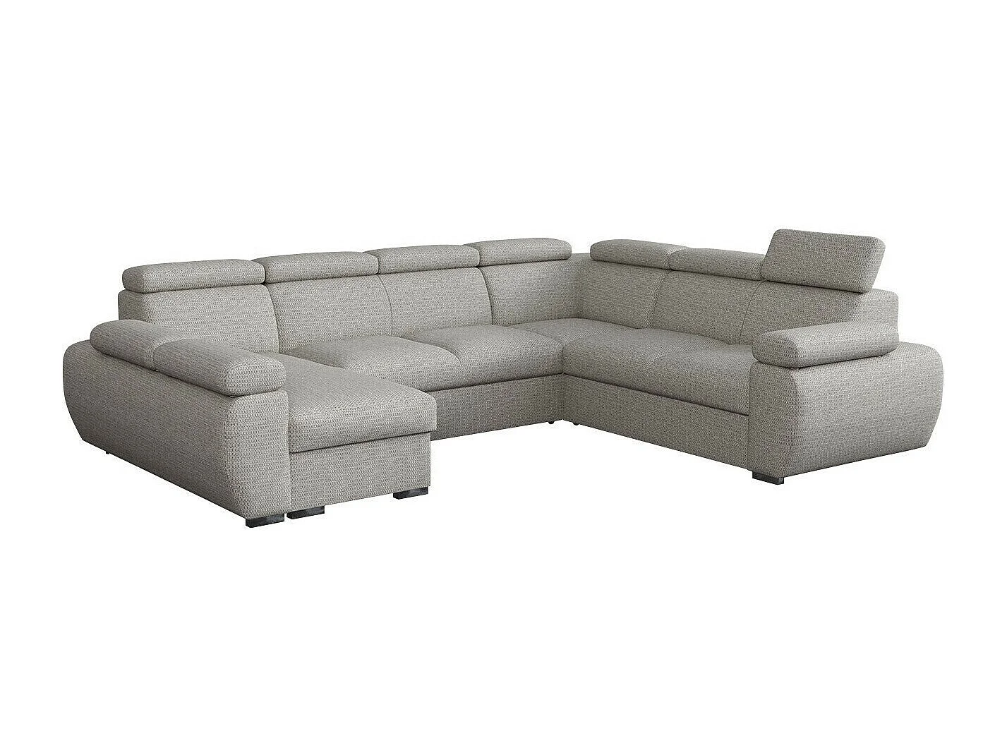 Sofá de canto Columbus 214, Cinzento, Funcionalidade de dormir