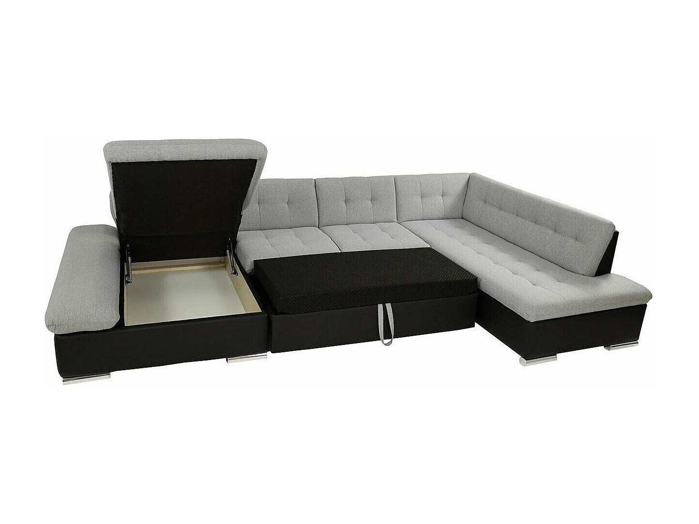 Canapé d'angle Comfivo 150, Marron, Disponible, 345x205x76cm