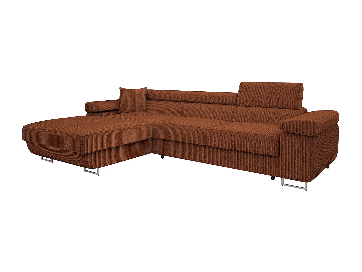 Canapé d'angle Comfivo Vinetum II, Marron, Disponible, 280x170x70cm
