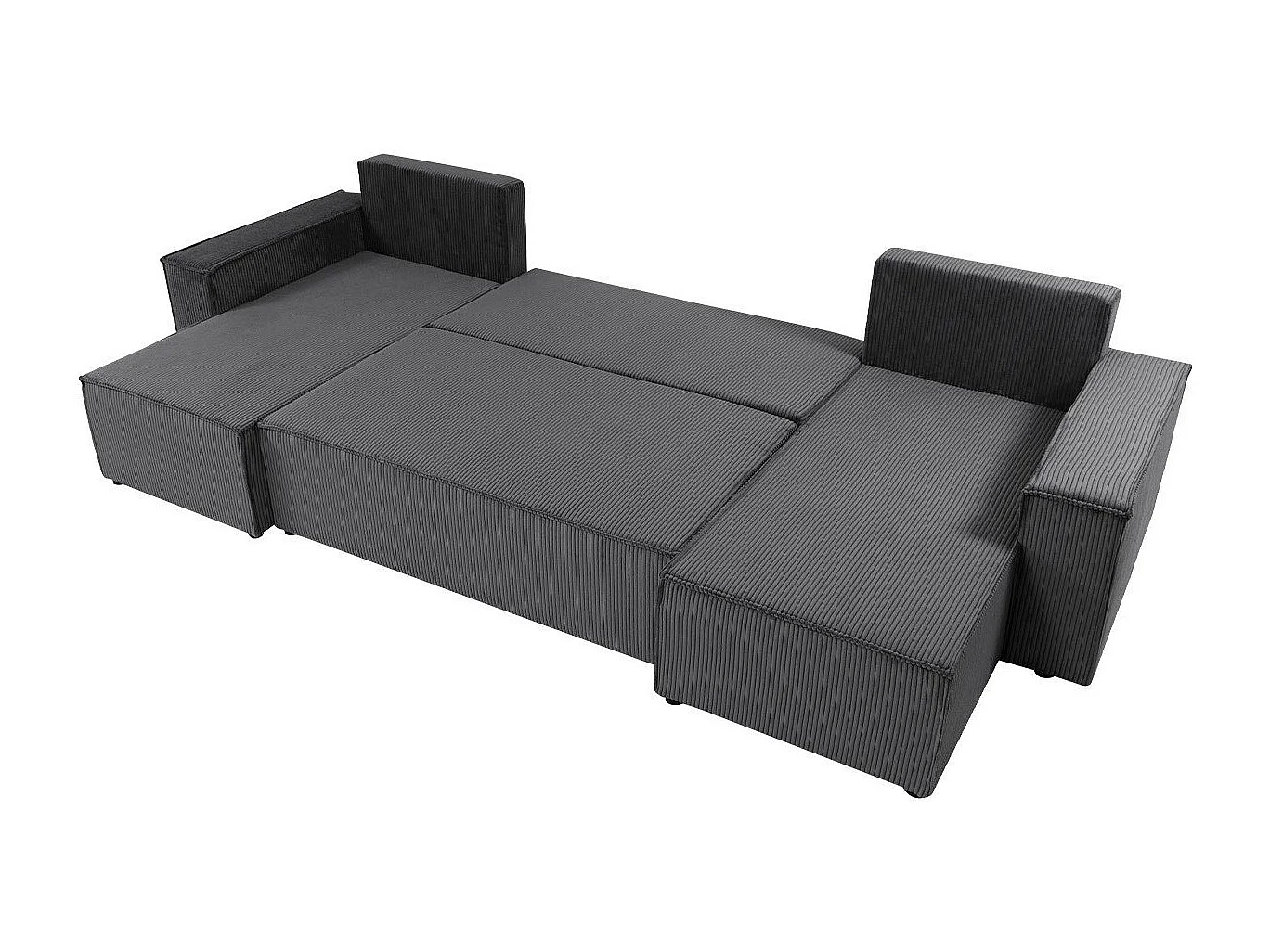 Sofá rinconero Shelton 101, De color marrón claro, Función de descanso, Almacenaje, 312cm