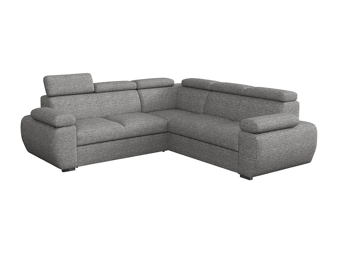 Sofá rinconero Columbus 215, Gris, Función de descanso, Almacenaje, 260x260x85cm