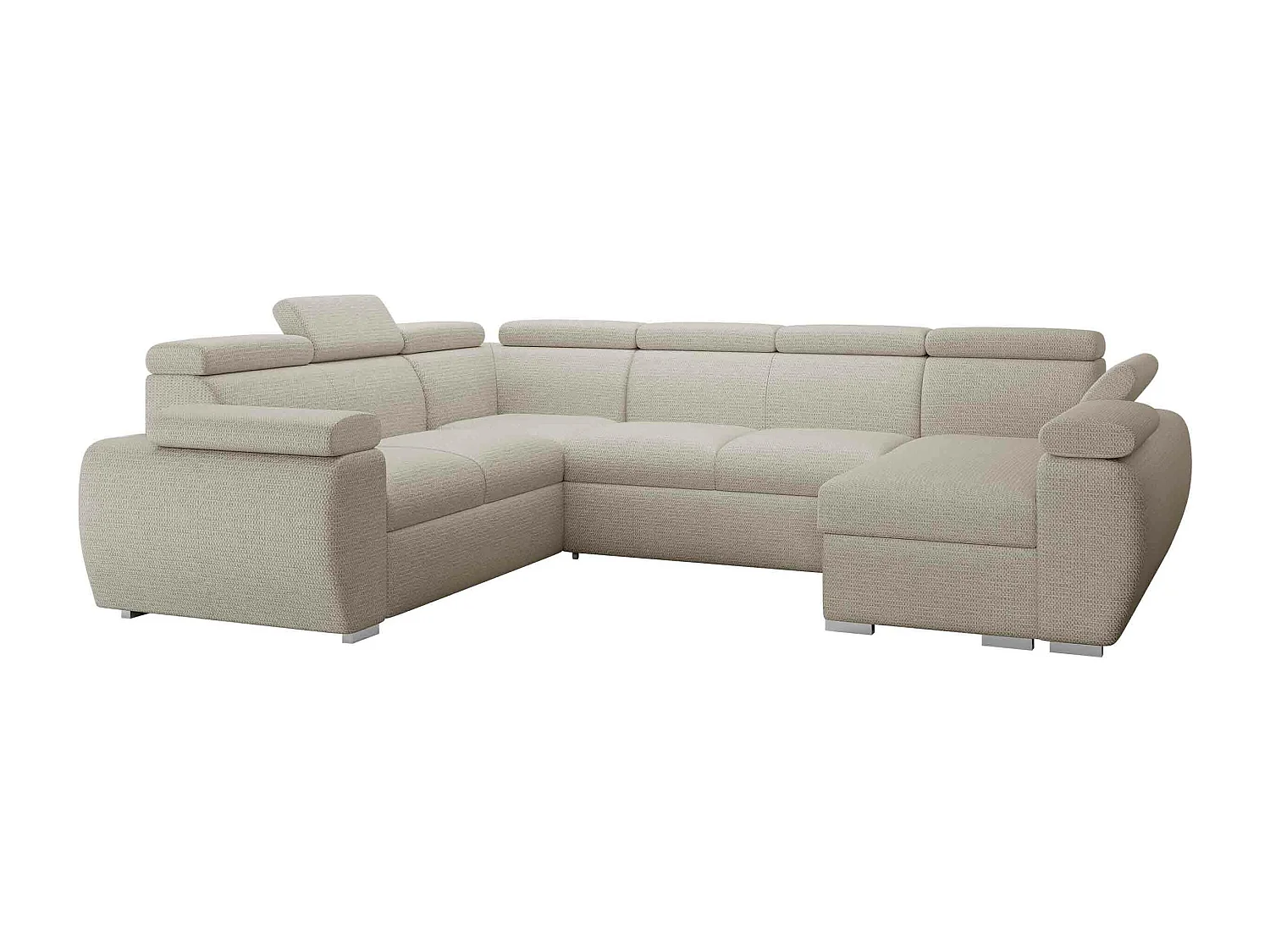 Canapé d'angle Columbus 214, Crème, Disponible, 325x260x85cm