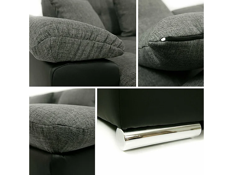 Canapé d'angle Comfivo 359, Marron, Fonction de couchage, 375x155x76cm