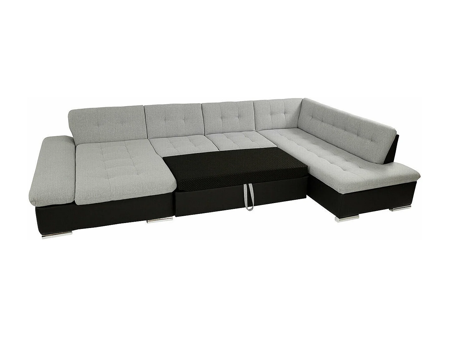 Sofá rinconero Comfivo 150, Marrón, Función de descanso, Almacenaje, 345x205x76cm