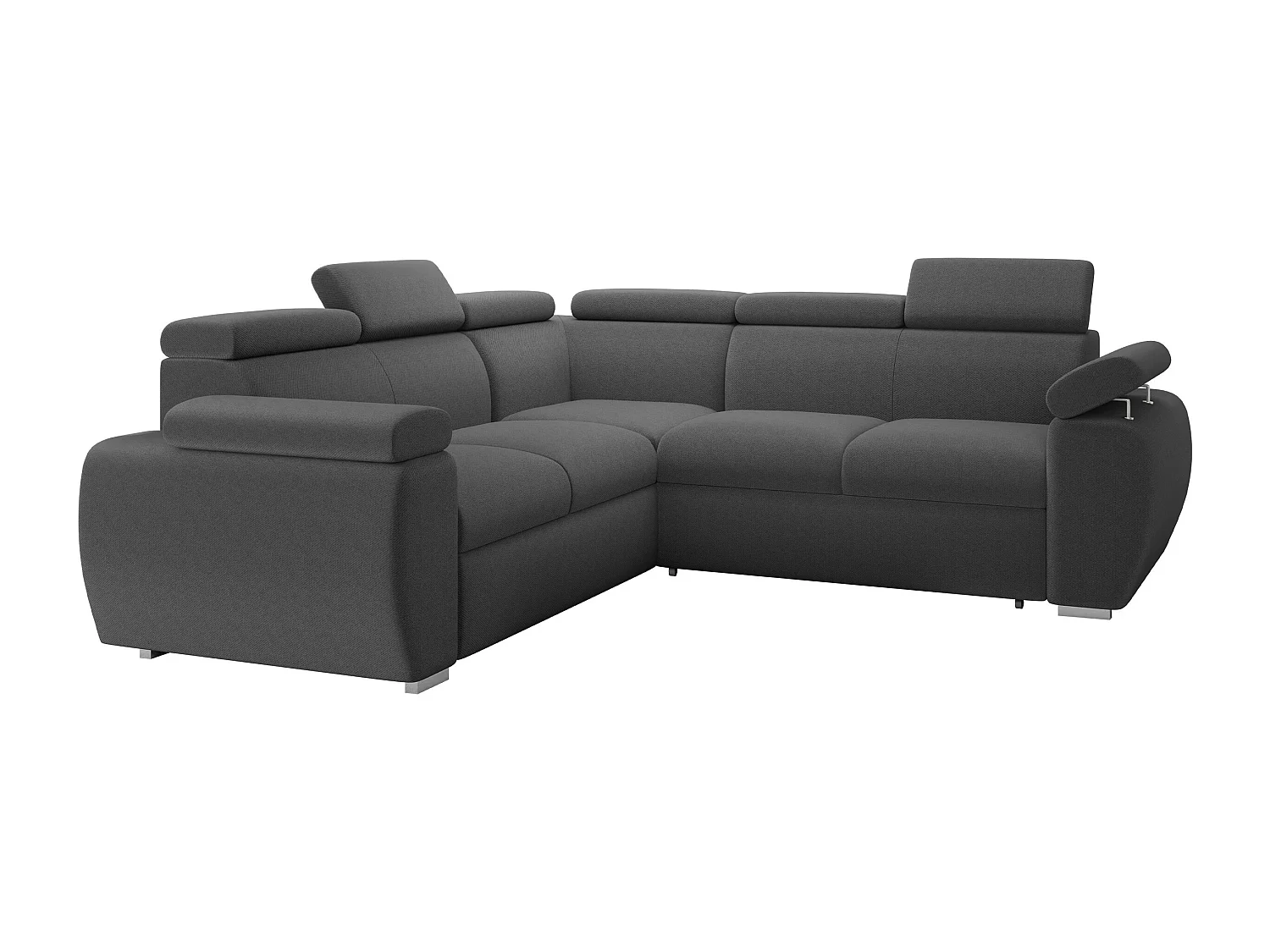 Canapé d'angle Columbus 215, Gris, Disponible, 260x260x85cm