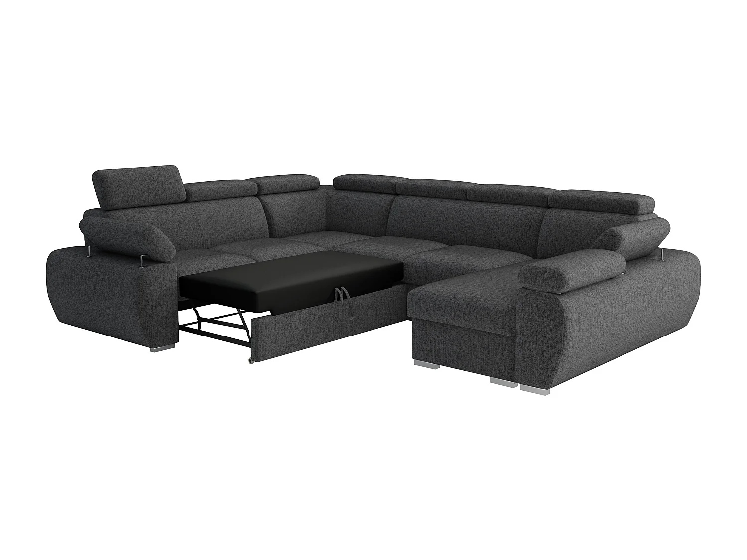 Canapé d'angle Columbus 214, Brun clair, Disponible, 325x260x85cm
