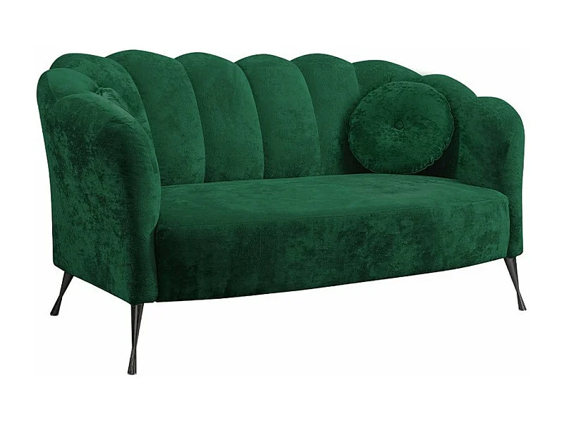 Sofá Providence 151, Verde, 155x83x78cm, Tapiz, Patas: Metal