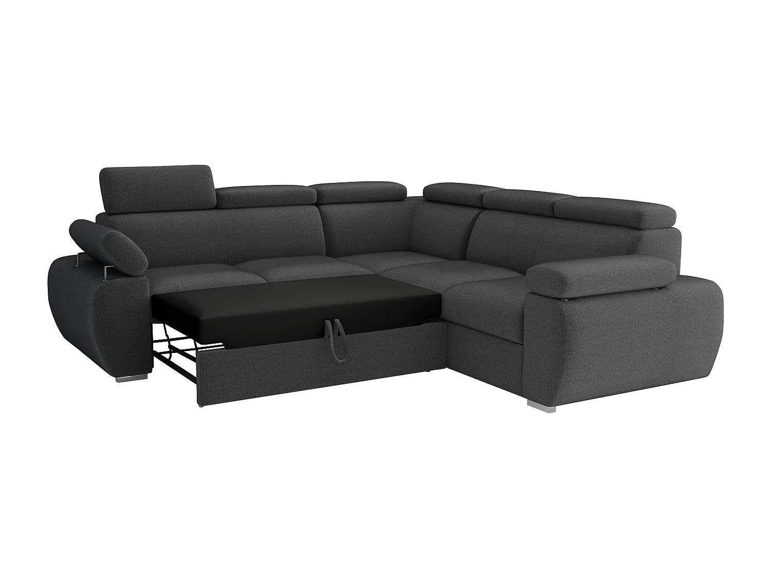 Sofá rinconero Columbus 215, De color marrón claro, Función de descanso, Almacenaje, 85cm