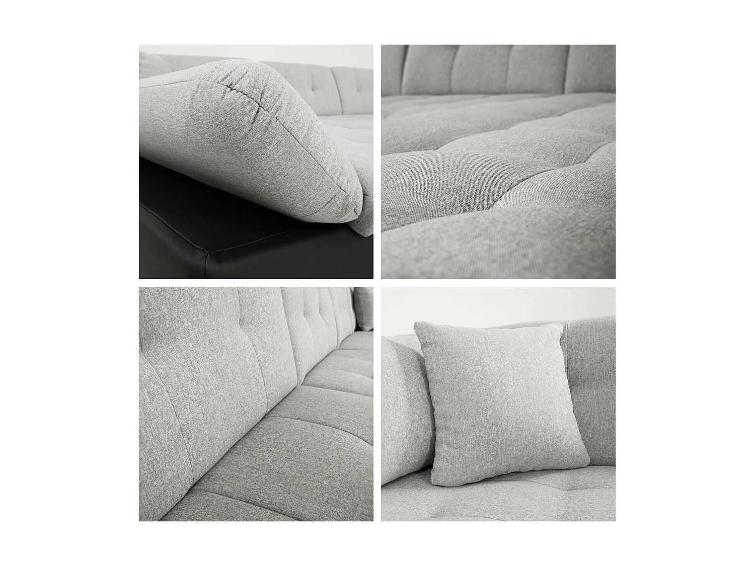 Canapé d'angle Comfivo 150, Jaune, Fonction de couchage, Boîte de literie, 345x205x76cm