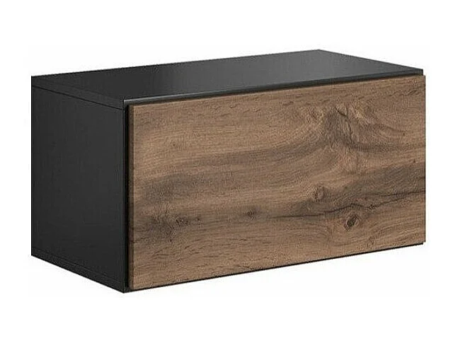 Meuble TV Corbele 102, Chêne wotan|Anthracite, Le nombre de portes: 1, 75x38x39cm