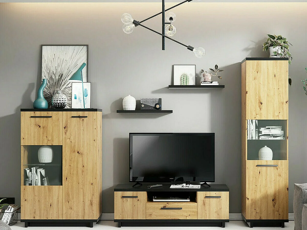 Mesa para TV Providence N105, O número de portas: 2, 135x46x40cm