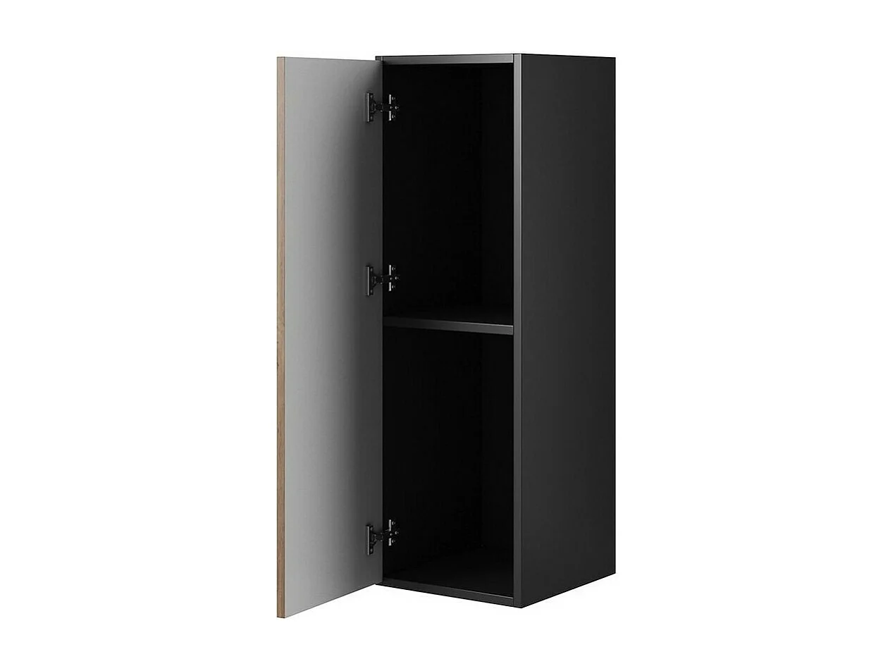 Mueble TV Charlotte C100, Negro, Número de puertas: 1.00, 113x38x39cm