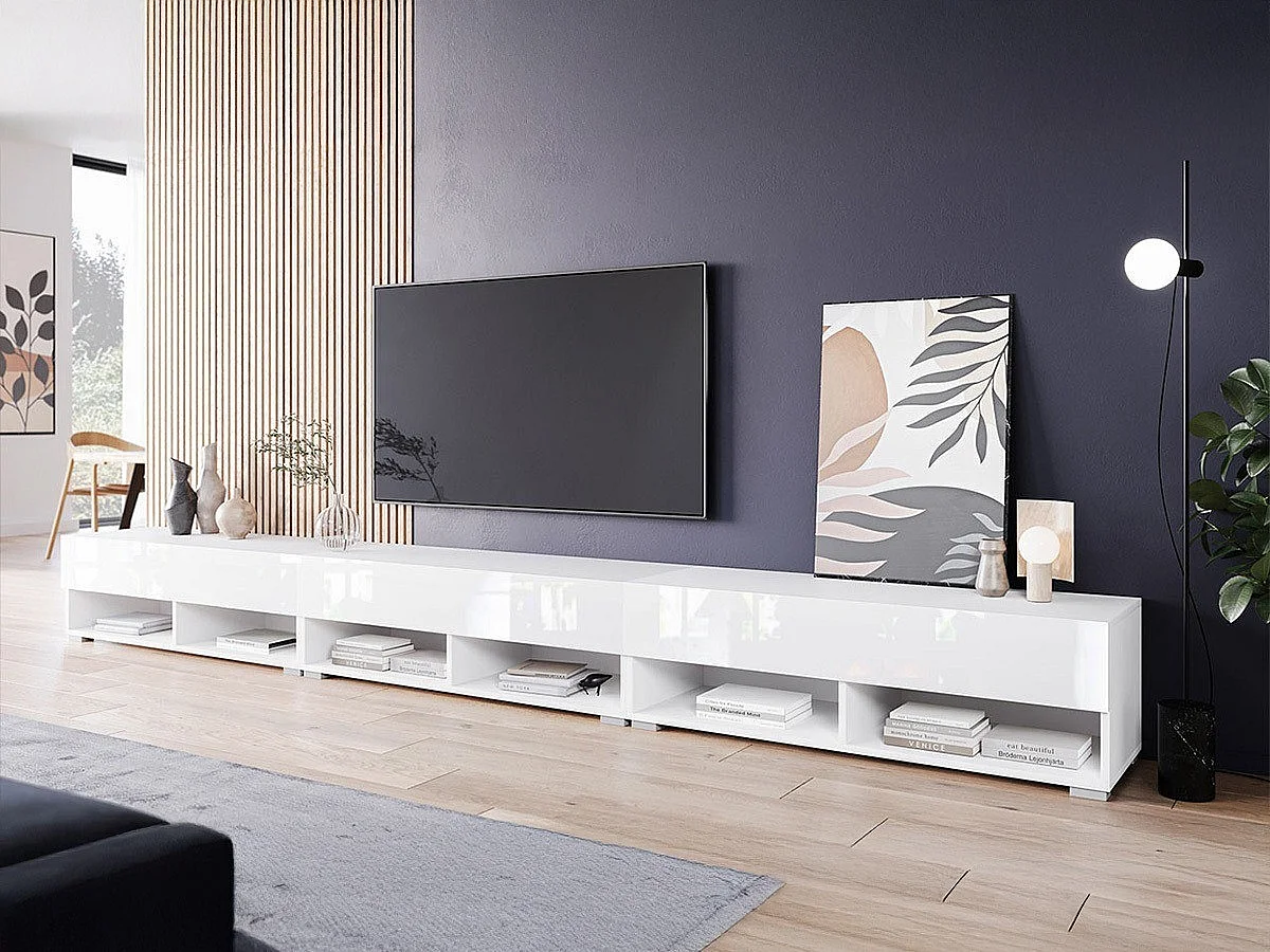 Mesa para TV Sarasota 144, O número de portas: 3, 300x30x33cm