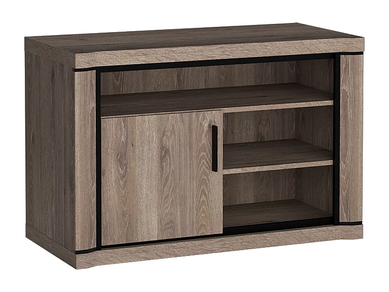 Meuble TV Lorelie 110, Truffe chêne, Le nombre de portes: 1, 107x72x50cm