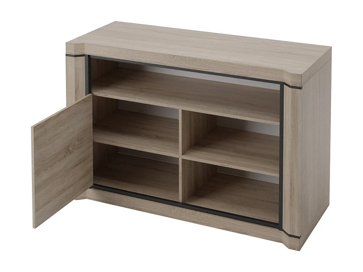 Mueble TV Stanton D110, Trufa roble, Número de puertas: 1.00, 107x72x50cm