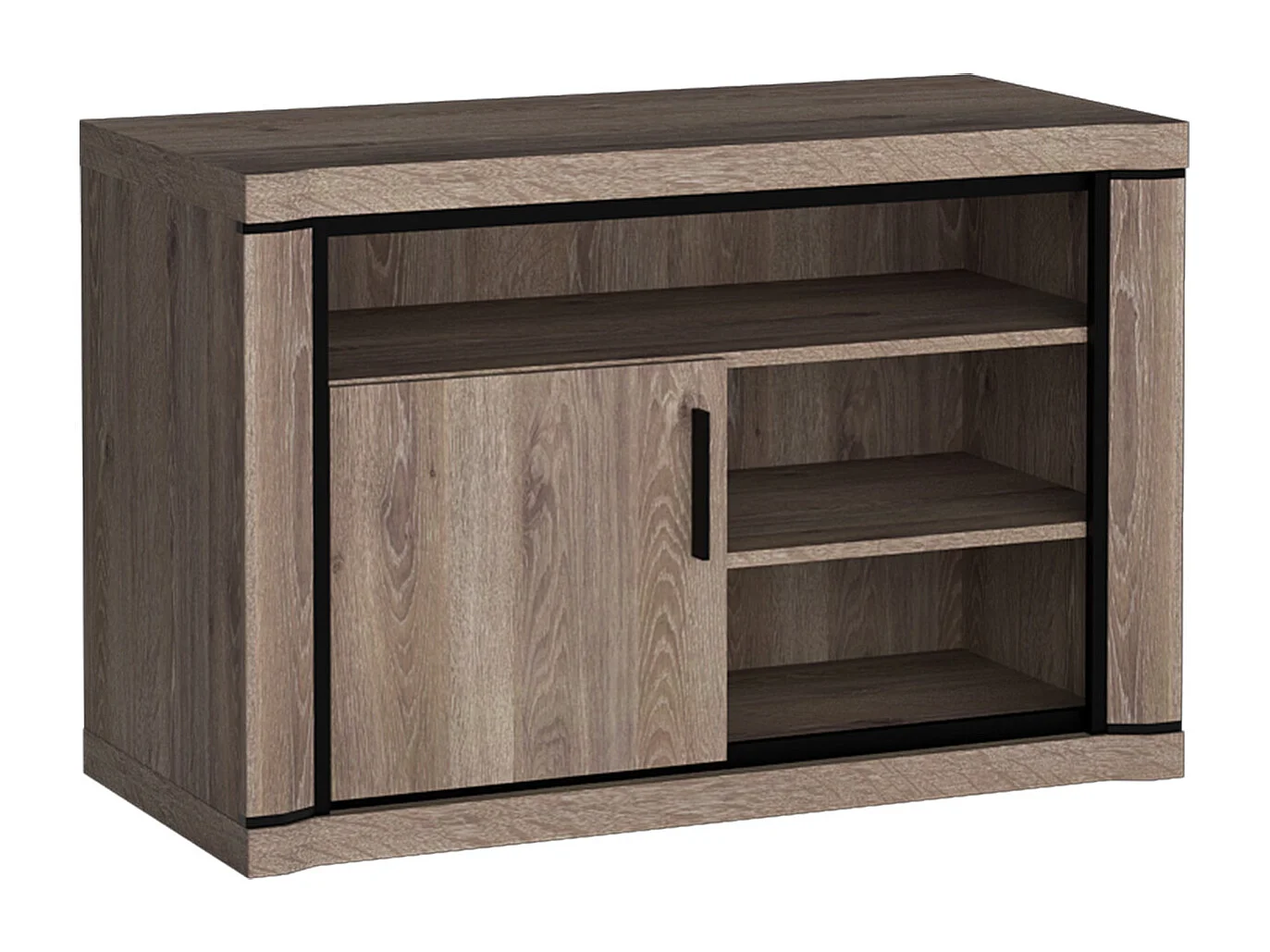 Meuble TV Lorelie 110, Truffe chêne, Le nombre de portes: 1, 107x72x50cm