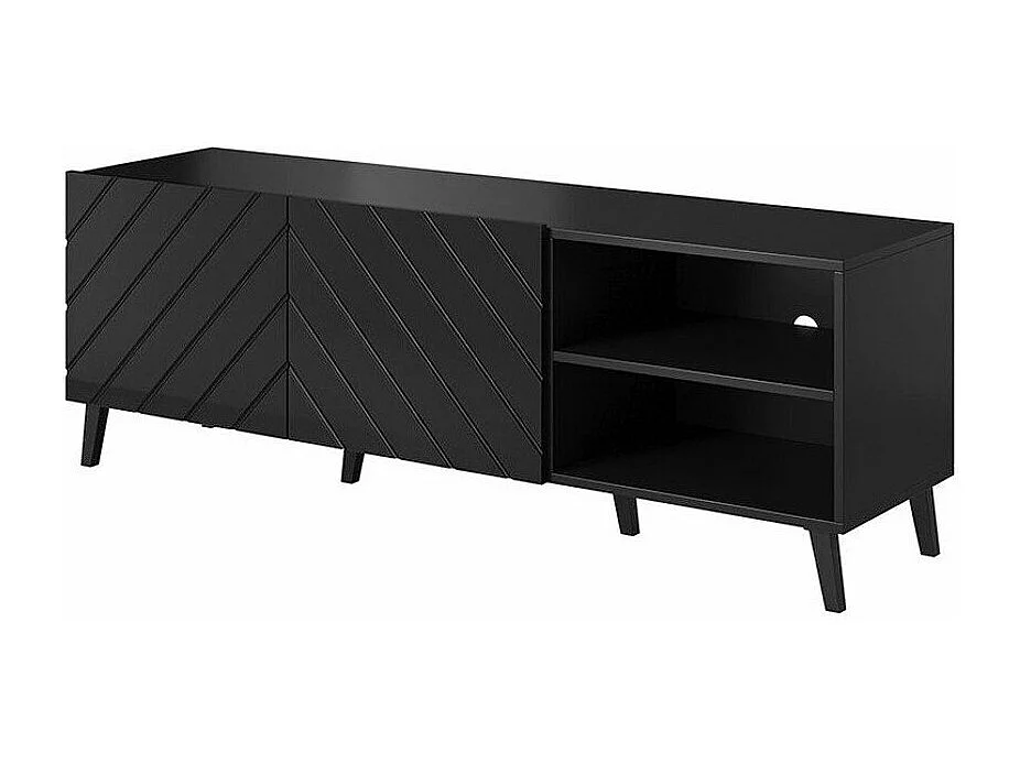 Mesa para TV Charlotte 144, O número de portas: 2, 150x52x42cm