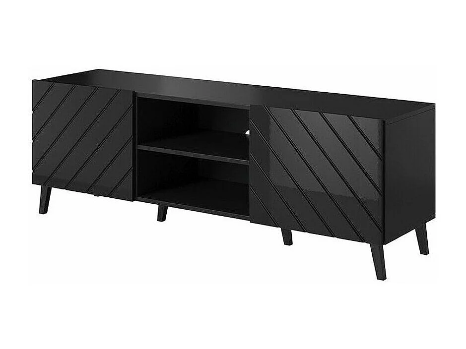 Mesa para TV Charlotte 144, O número de portas: 2, 150x52x42cm