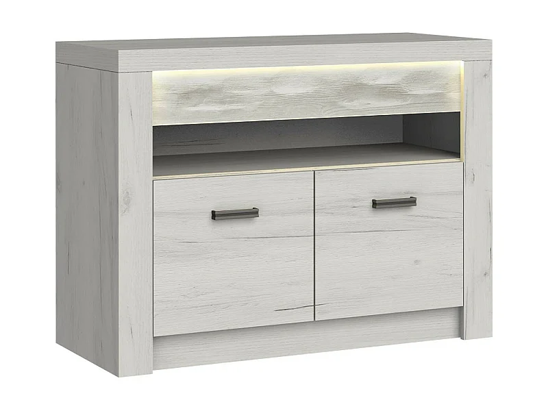 Mueble TV Stanton C107, Arte blanco, Número de puertas: 2.00, 96x73x42cm